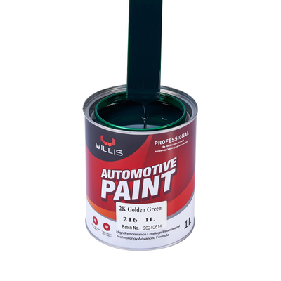 Горячая продажа 2K Золотая зеленая автомобильная краска Авто Refinish краска краска закаливатель акриловая краска
