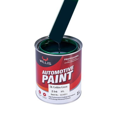 Горячая продажа 2K Золотая зеленая автомобильная краска Авто Refinish краска краска закаливатель акриловая краска