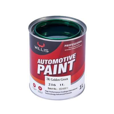 Горячая продажа 2K Золотая зеленая автомобильная краска Авто Refinish краска краска закаливатель акриловая краска