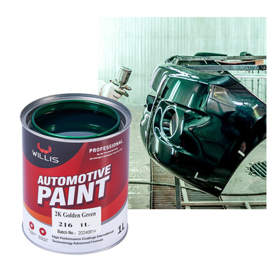 Горячая продажа 2K Золотая зеленая автомобильная краска Авто Refinish краска краска закаливатель акриловая краска
