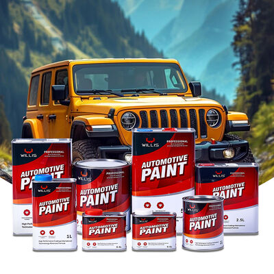Лучшая продаваемая автомобильная и лодочная краска WILLIS 2K Red Acrylic Resin Liquid Coating с распылением