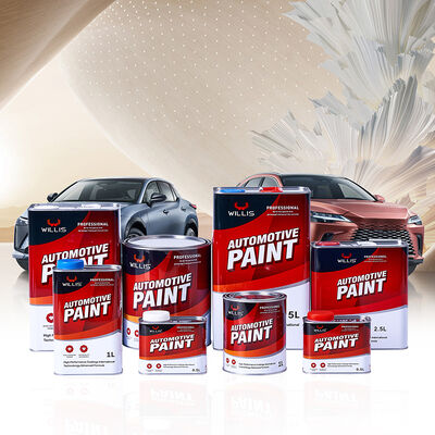Лучшая продаваемая автомобильная и лодочная краска WILLIS 2K Red Acrylic Resin Liquid Coating с распылением