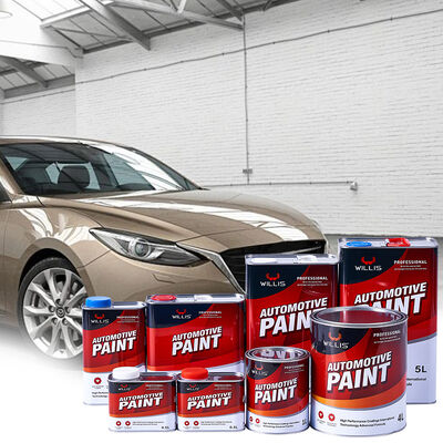 High Quality WILLIS 2K Medium Yellow Acrylic Based Liquid Coating Car Paint Auto Spray Repair Furniture Paint