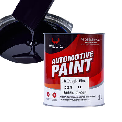 Manufacturer's Good Price 2K Purple Blue Car Paint Liquid Coating OEM Available Spray Refinish Two Component Acrylic Resin Paint