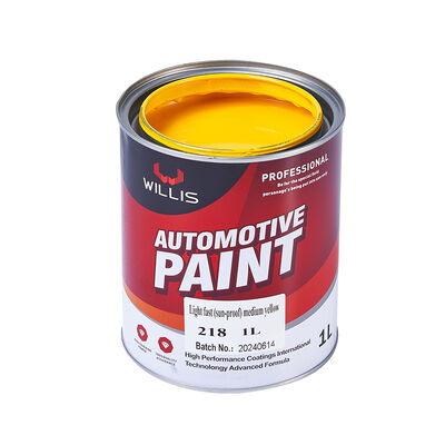Factory Supply Auto Refinish Repair Paint 2K Medium Yellow Acrylic Liquid Coating Bacecoat Top Coat Car Spray Paint Colors