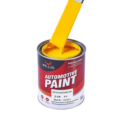 Factory Supply Auto Refinish Repair Paint 2K Medium Yellow Acrylic Liquid Coating Bacecoat Top Coat Car Spray Paint Colors