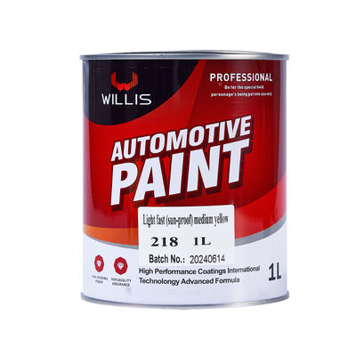 Factory Supply Auto Refinish Repair Paint 2K Medium Yellow Acrylic Liquid Coating Bacecoat Top Coat Car Spray Paint Colors