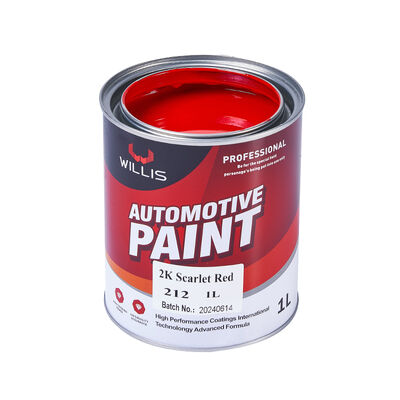 Высокий глянцевый 2K Scarlet Red Car Refinish Auto Paint Solid Red Base Coating & Paint Hardener Автомобильные краски для транспортных средств