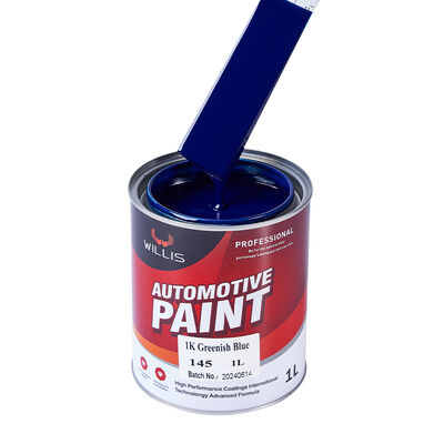Car Paint 1K Greenish Blue Automotive Paint Solid Color 1K Basecoat with Acrylic Resin Coating Auto Refinish Paint