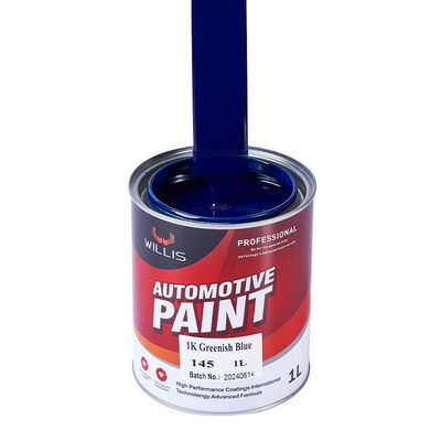 Car Paint 1K Greenish Blue Automotive Paint Solid Color 1K Basecoat with Acrylic Resin Coating Auto Refinish Paint