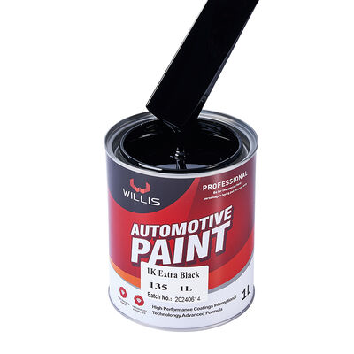 1K Extra Black Liquid Automotive Refinish Coating Paint 1K Solid Color Base Coat for Plastic Black Automotive Coating