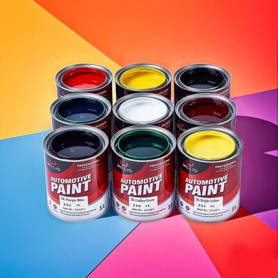 Factory Direct 1K Transparent Iron Yellow Liquid Car Repair Paint One-Component Acrylic Resin for Auto Paint