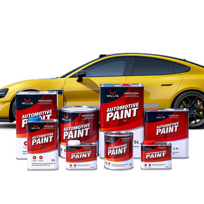 Factory Direct 1K Transparent Iron Yellow Liquid Car Repair Paint One-Component Acrylic Resin for Auto Paint