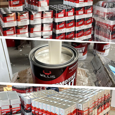 1K Solid Color Red Auto Spray Paint One-Component Acrylic Resin Liquid Coating Made in China Thinner Included