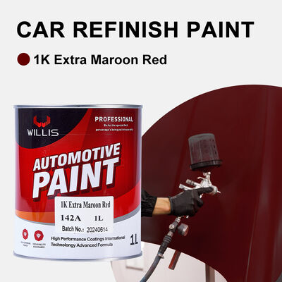 Высококачественное защитное покрытие для автомобильной краски 1k Extra Maroon Red Автомобильная краска для ремонта автомобилей Автомобильная краска
