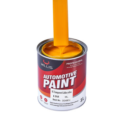 1K Transparent Golden Yellow Automotive Spray Paint Coating Paint One-Component Acrylic Resin Car Refinish Solid Color Coating