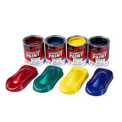 High Quality 1K Transparent Red Car Paint with 2K Primer Acrylic Resin Based Liquid Coating for Car Refinishing