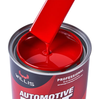 High Quality 1K Transparent Red Car Paint with 2K Primer Acrylic Resin Based Liquid Coating for Car Refinishing