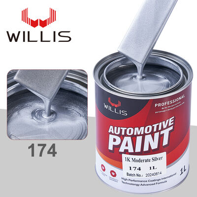 Willis Model 174 1K Moderate Silver Mixed Acrylic Resin Liquid Coating for Car & Plastic Coating Spray Application