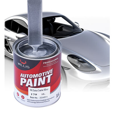 Factory Supplied Extra Coarse Silver Liquid Coating Automotive Clear Coat Thinner Hardener for Car Repair Paint Auto Paint