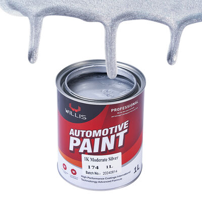1K Moderate Silver Powder Coat Mixed Acrylic Resin Liquid Auto Paint Car Paint Thinner Spray for Car Coating
