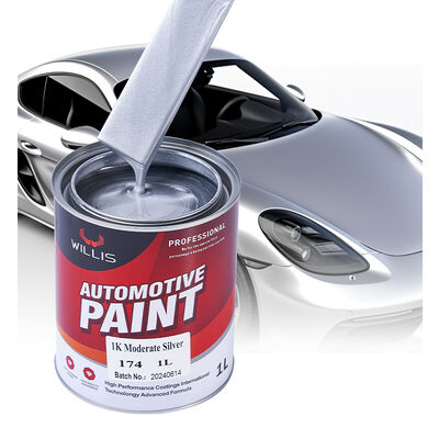 1K Moderate Silver Powder Coat Mixed Acrylic Resin Liquid Auto Paint Car Paint Thinner Spray for Car Coating