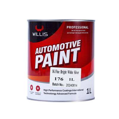 1K Acrylic Resin Liquid Coating Fine Bright White Silver Paint Moderate Brightness for Plastic Coating Thinner