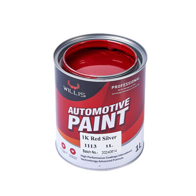 1K Pearlescent Red Silver Paint Solid Automotive Acrylic Resin Coating Liquid Pigment Paint Excellent Spray Application