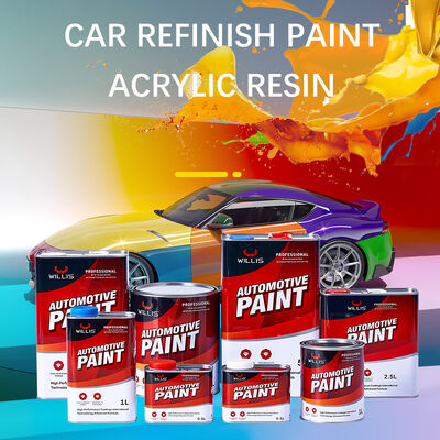 Low MOQ & Free Sample High Quality Metallic Car Paint Kit From China Factory: Basecoat, 2K Clear Coat with Hardener for Repair