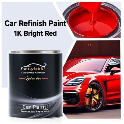 Factory Supply 1K Bright Red Car Paint - ONE-Component Acrylic Coating for Automotive Refinish, Automotive Paint Clear Coat