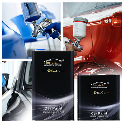 Car Paint, 1K Acrylic Paint, Silver Metallic Paint for Automotive - Moderate Coarse, Ready for Thinner Mixing and Spray Painting