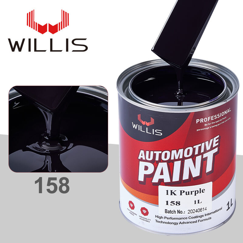 Willis 1K Purple Acrylic Resin Автомобильная краска Базовое покрытие Жидкое покрытие для ремонта автомобилей Распыление сплошного цвета Автомобильное покрытие