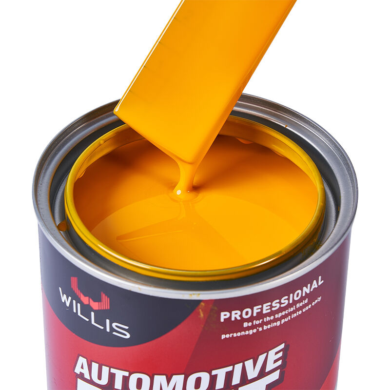 1K Transparent Golden Yellow Automotive Spray Paint Coating Paint One-Component Acrylic Resin Car Refinish Solid Color Coating