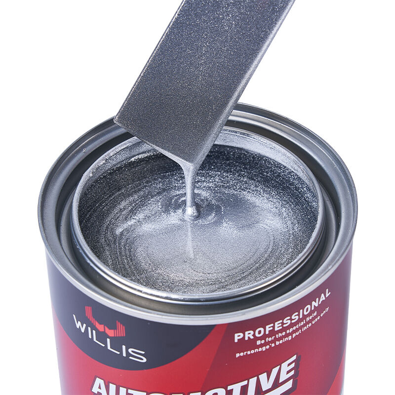 Factory Supplied Extra Coarse Silver Liquid Coating Automotive Clear Coat Thinner Hardener for Car Repair Paint Auto Paint